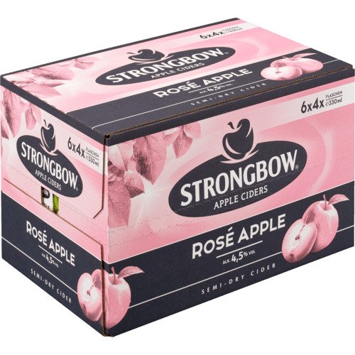 Strongbow Rose Apple Kart. (24 Fl. à 0,33 Lt.)