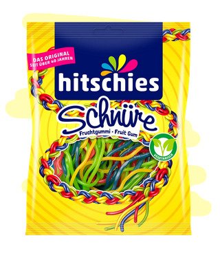 Hitschies Bunte Schnüre Kart. (15 Pck.)