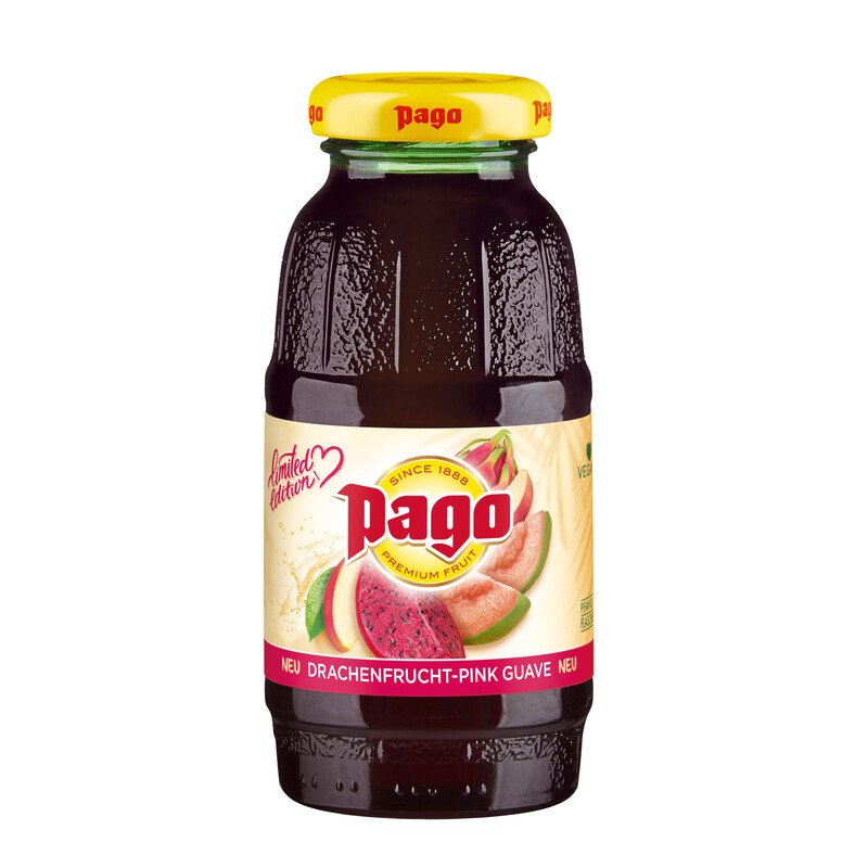 Pago Drachenfrucht pink Guave Ki. (24 Fl. à 0,2 Lt.)
