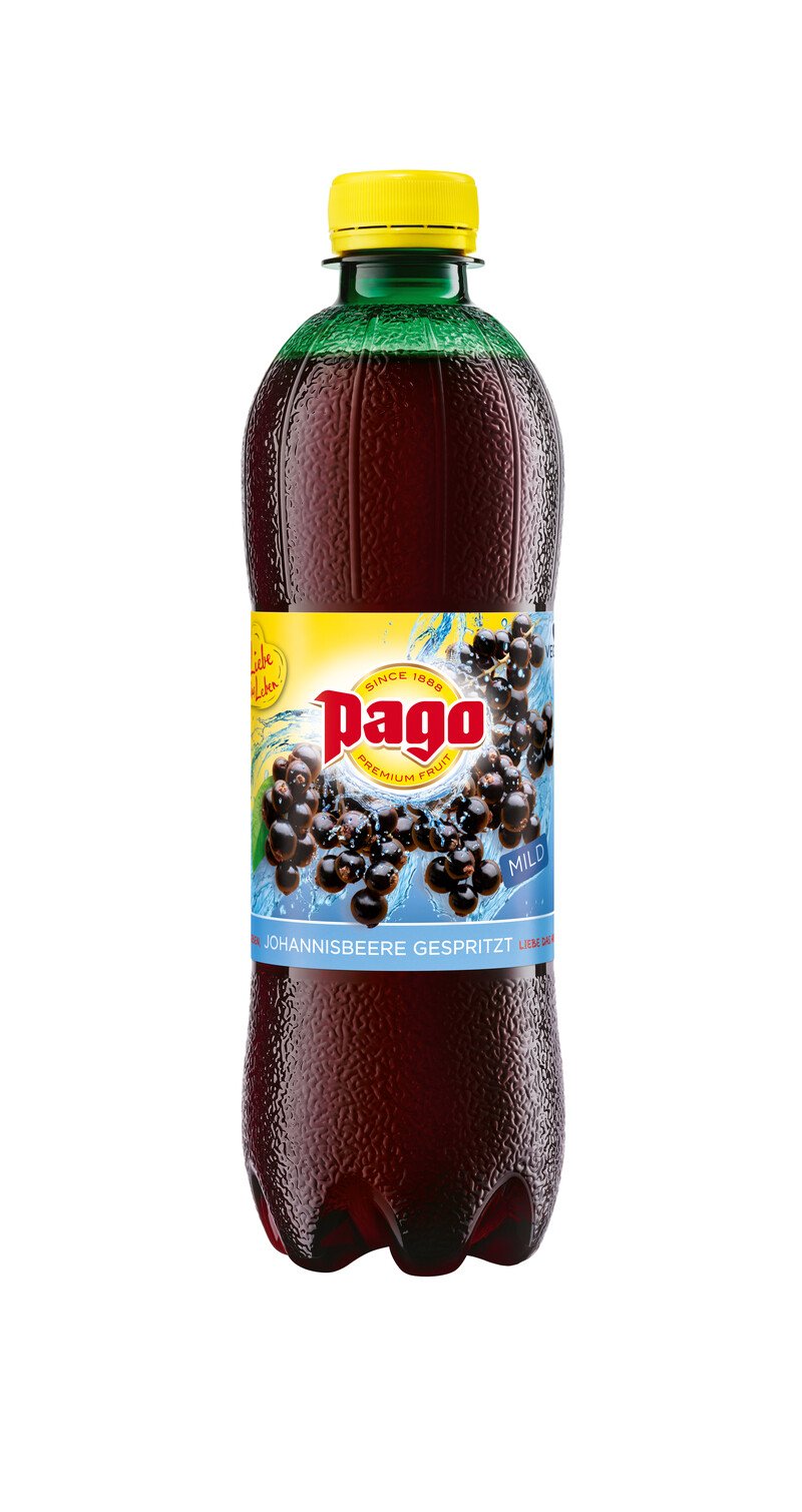 Pago Johannisbeere gespritzt PET Tr. (24 Fl. à 0,5 Lt.)