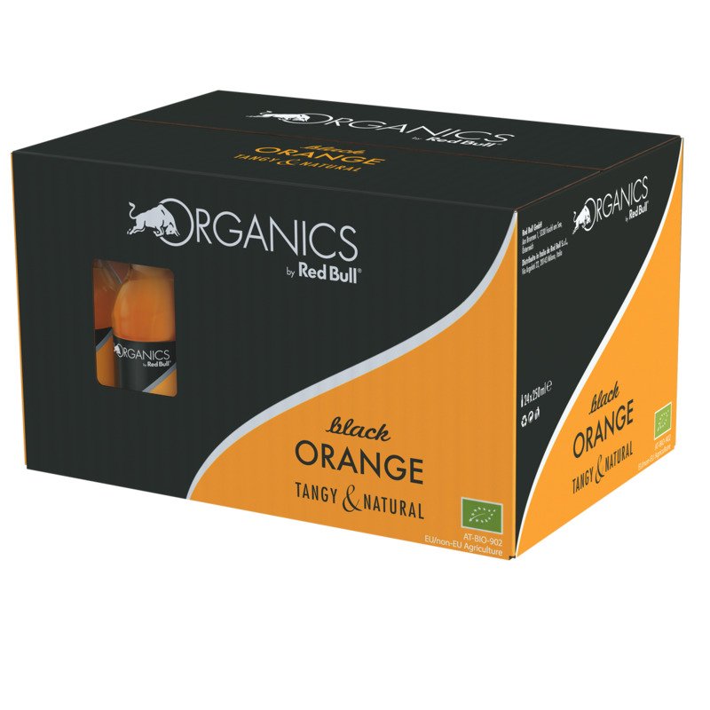Red Bull Organics Black Orange Fl. (24 Fl. à 0,25 Lt.)