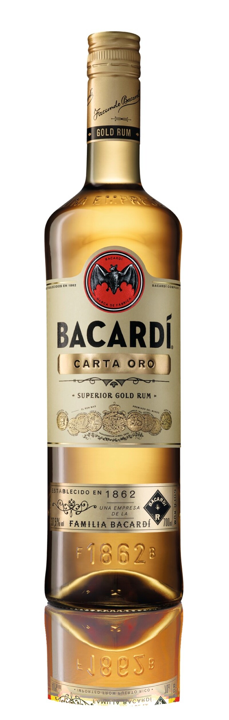 Bacardi Oro brauner Rum  Fl. (0,7 Lt.) 