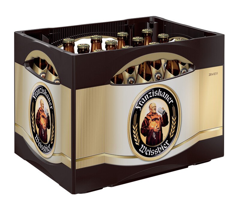 Franziskaner Hefe Weißbier hell Ki. (20 Fl. à 0,5 Lt.) 