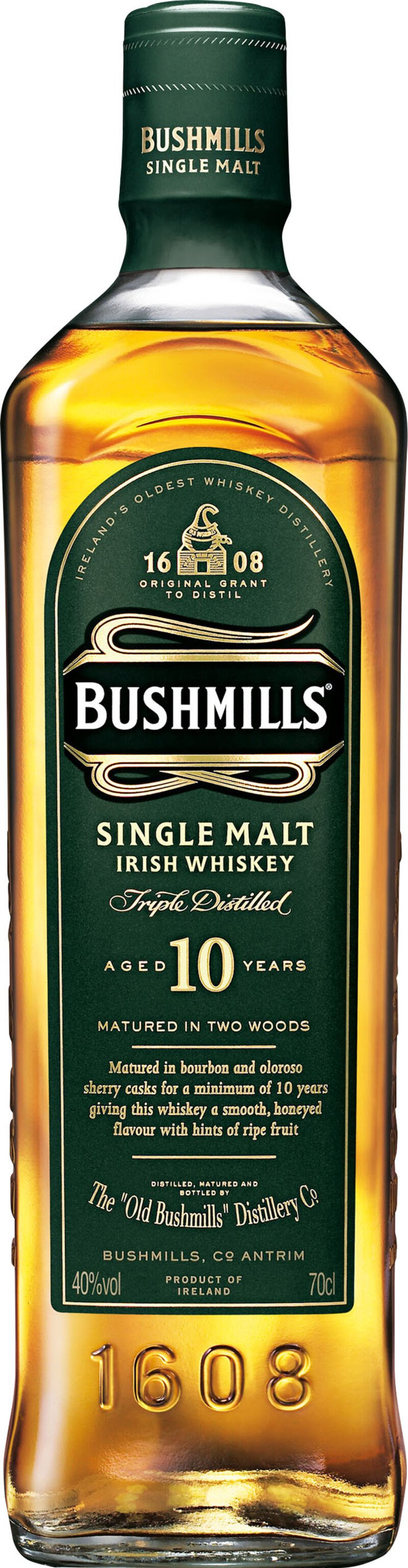 Bushmills Single Malt 10y Fl. (0,7 Lt.) 