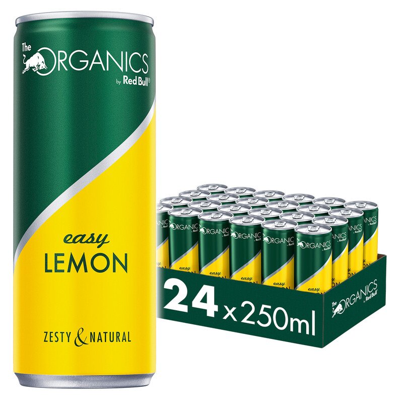 Red Bull Organics Easy Lemon Fl. Tr. (24 Fl. à 0,25 Lt.)