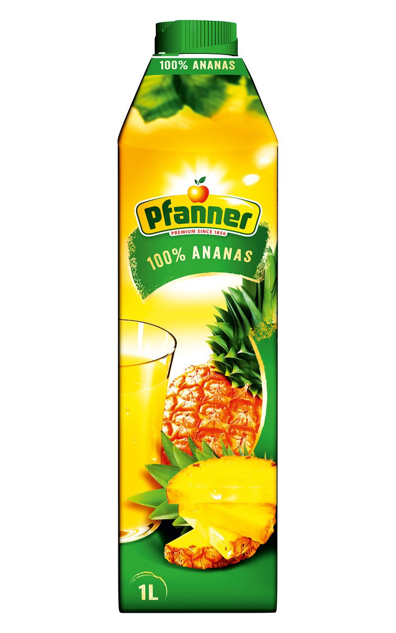 Pfanner Ananassaft 100% TP  Tr. (8 Pck. à 1 Lt.)