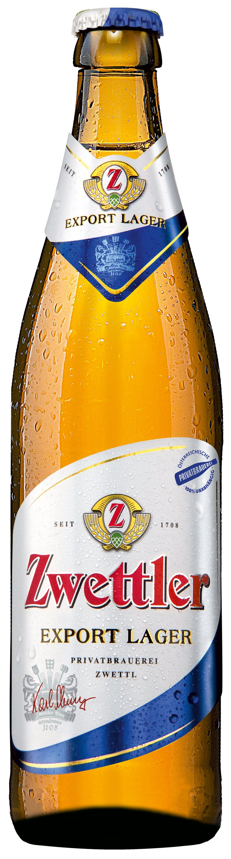 Zwettler Export Lager Ki. (20 Fl. à 0,5 Lt.) 