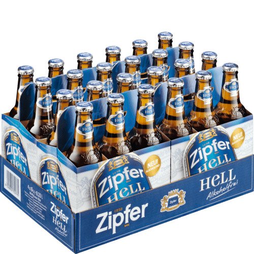 Zipfer Hell alkoholfrei 4x6 Tr. (24 Fl. à 0,33 Lt.)