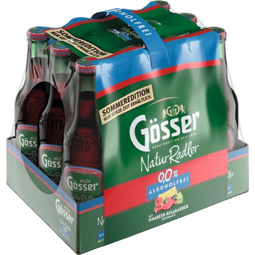 Gösser Radler 0,0% Himbeere (12 Fl. à 0,33 Lt.)